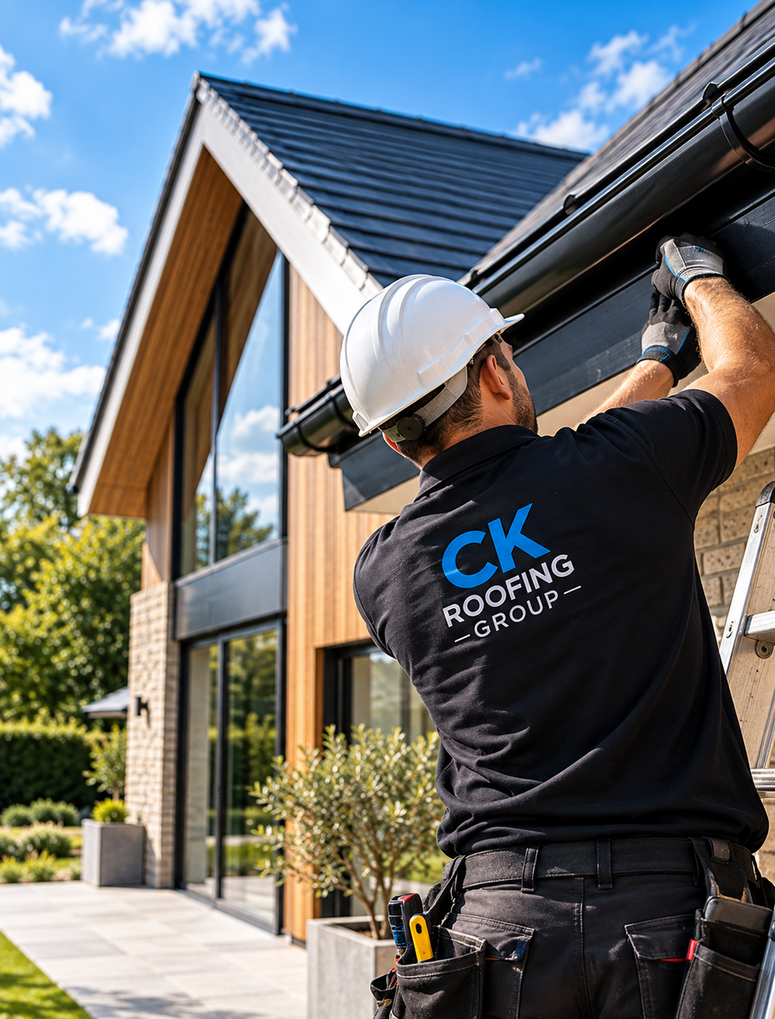 CK Roofing Group professional roofer